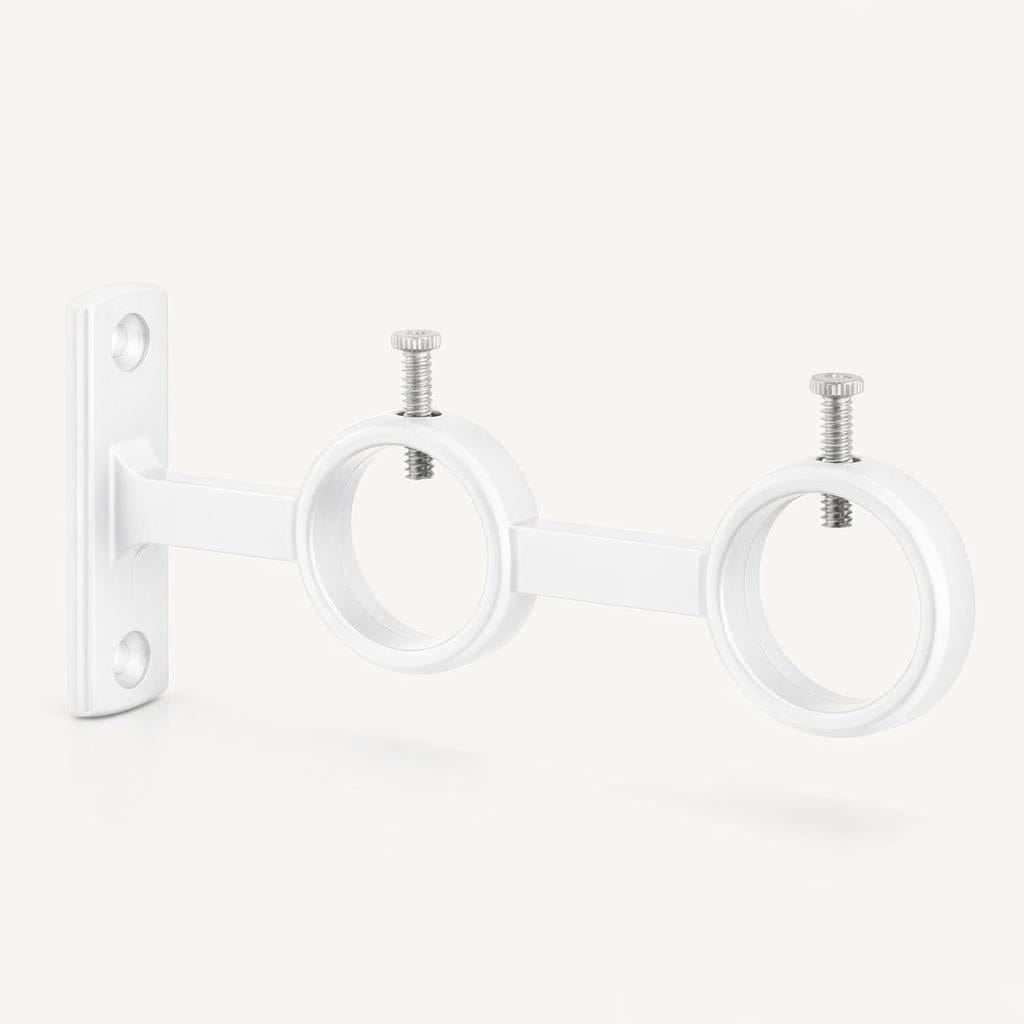 Support double tringle rideau