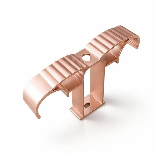 Support tringle rideau double plafond