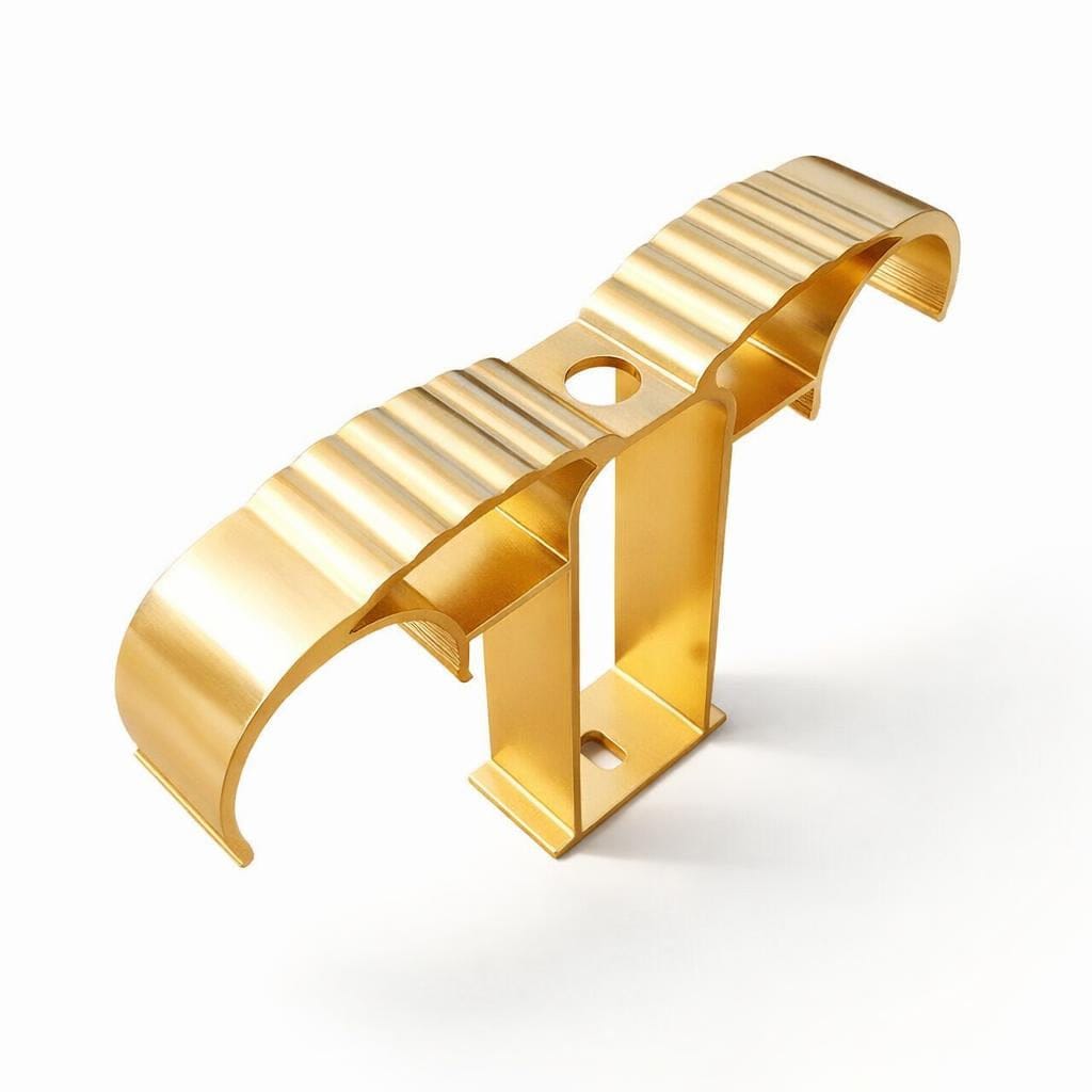 Support tringle rideau double plafond