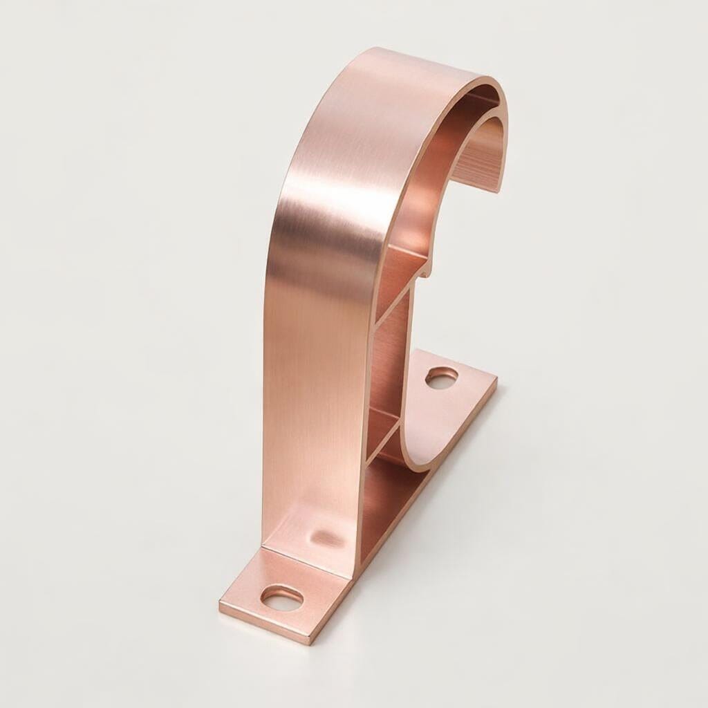 Support tringle rideau plafond