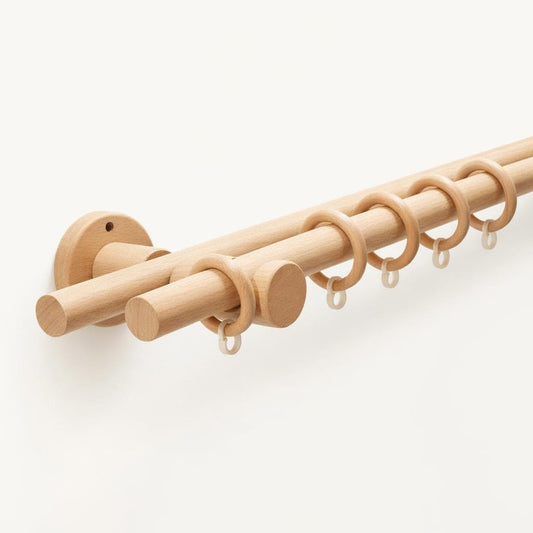 Tringle à rideau bois