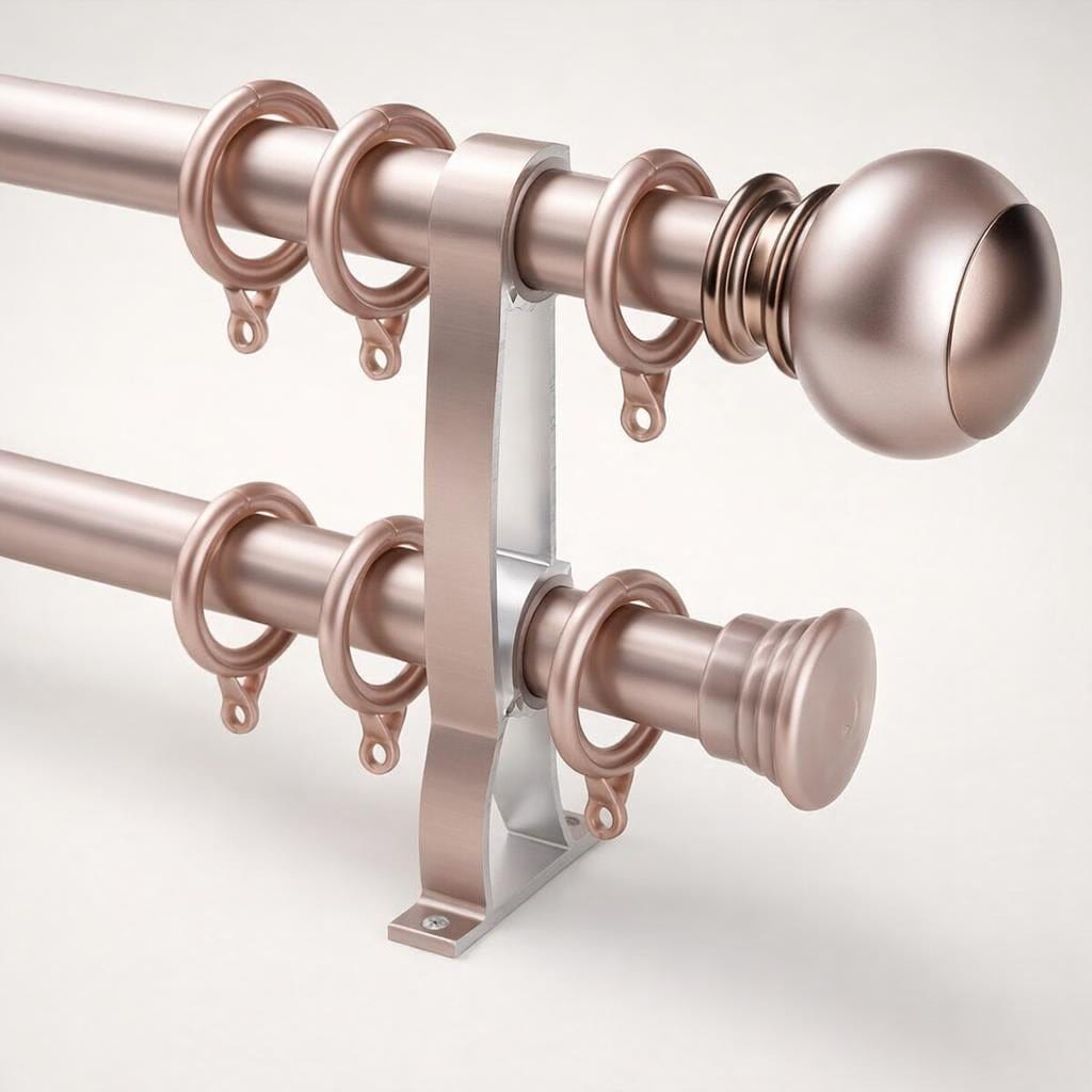 Tringle à rideaux double