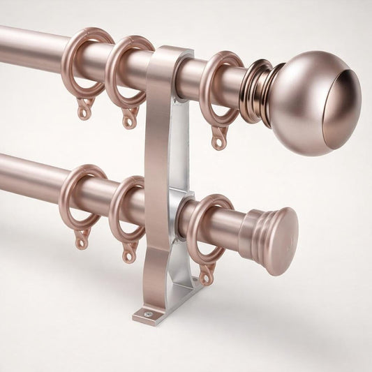 Tringle à rideaux double