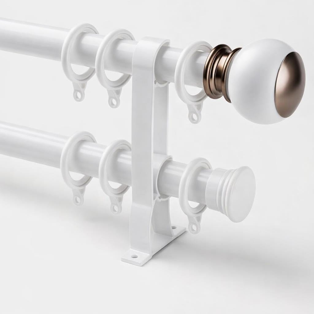 Tringle à rideaux double