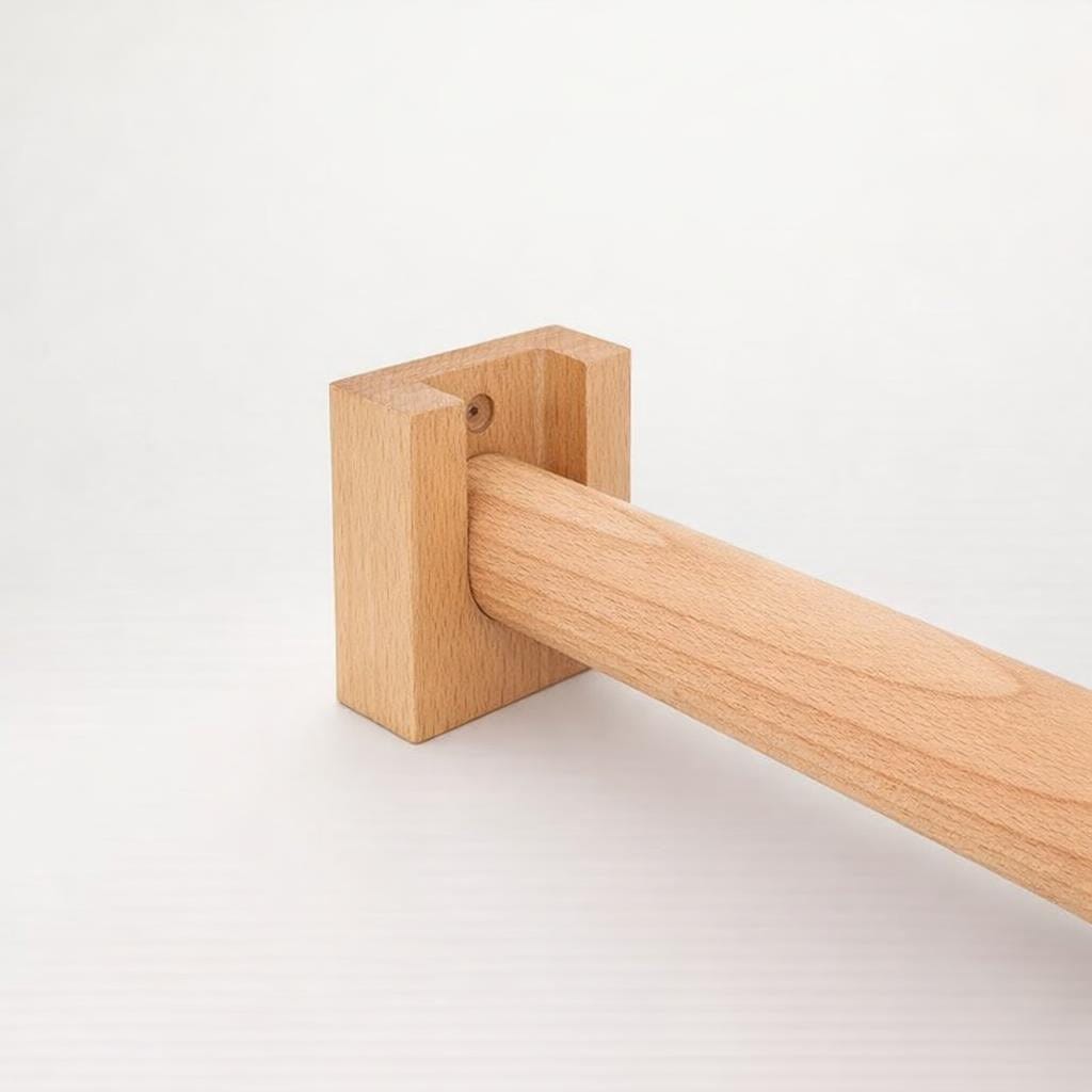 Tringle rideau en bois